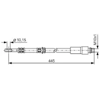Bosch Bremsschlauch 1987476455 für CHEVROLET HOLDEN
