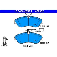 Ate Bremsbelagsatz, Scheibenbremse 13046028522 für PEUGEOT CITROËN FIAT