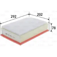 Valeo Luftfilter 585419 Filtereinsatz 80mm für OPEL VAUXHALL NISSAN RENAULT