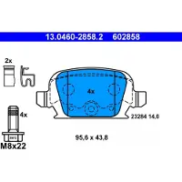 Ate Bremsbelagsatz, Scheibenbremse 13046028582 für VAUXHALL