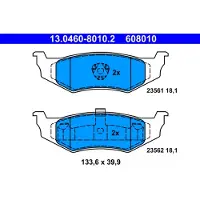 Ate Bremsbelagsatz, Scheibenbremse 13046080102 für CHRYSLER
