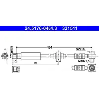 Ate Bremsschlauch 24517604643 für VAUXHALL