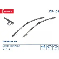 Denso Flat Scheibenwischer Vorne für VW Golf V Schrägheck (1K1) Rahmenlos