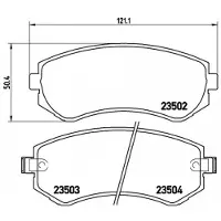 Brembo Bremsbelagsatz, Scheibenbremse p56039 für NISSAN