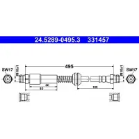 Ate Bremsschlauch 24528904953 für VAG