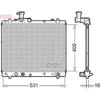 Denso DRM47035 Kühler Wasserkühler Motorkühler für SUZUKI SWIFT IV (FZ, NZ)