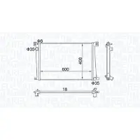 MAGNETI MARELLI Kühler, Motorkühlung 350213168600 für MINI