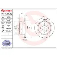 Brembo Bremsscheibe 08950410 258mm 10mm für BMW
