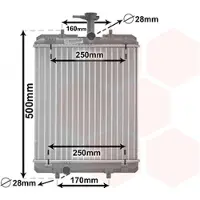 VAN WEZEL Kühler, Motorkühlung 53002360 für TOYOTA
