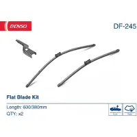 Denso Flat Scheibenwischer Vorne für VW Polo Schrägheck (6R1, 6C1) Rahmenlos