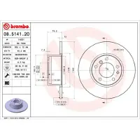 Brembo Bremsscheibe 08514120 302mm 12mm für BMW