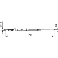Bosch Seilzug, Feststellbremse 1987482872 für VW