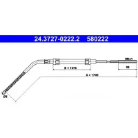 Ate Seilzug, Feststellbremse 24372702222 für BMW