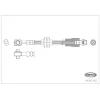 CORTECO 49381362 Bremsschlauch für OPEL Mokka / Mokka X (J13) für MINI Schrägheck (F56)