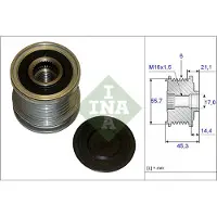 INA Generatorfreilauf 535003610 für SKODA SEAT