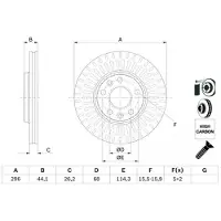 Bosch Bremsscheibe 0 986 479 E77