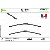 Valeo Silencio 2x Wischerblätter VF854 - Vorne - 650 mm / 650 mm