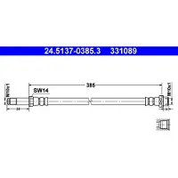 Ate Bremsschlauch 24513703853 für VAG MERCEDES-BENZ