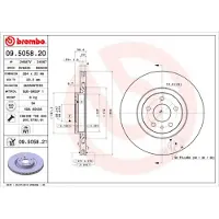Brembo Bremsscheibe 09505821 284mm 22mm für ALFA ROMEO