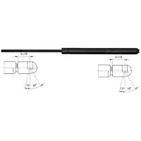 METZGER Gasfeder Motorhaubendämpfer 312mm passend für PEUGEOT 407 SW (6E) 430N 2110231
