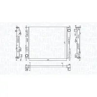 MAGNETI MARELLI Kühler, Motorkühlung 350213186800 für RENAULT