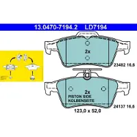 Ate Bremsbelagsatz, Scheibenbremse 13047071942 für FORD VAUXHALL SAAB