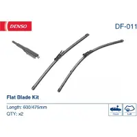 Denso Flat Scheibenwischer Vorne für BMW 3 Touring (E91) Rahmenlos