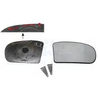 VAN WEZEL Spiegelglas, Außenspiegel 3032838 rechts für MERCEDES-BENZ