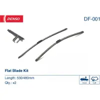 Denso Flachwischer-Set DF-001 (530/480 mm, Linkslenker): Zwei leise, langlebige