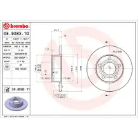 Brembo Bremsscheibe 08.9083.11