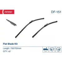Denso Wischblatt Flat Blades DF-151, 700mm, Vorne, 2 Stück
