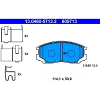 Ate Bremsbelagsatz, Scheibenbremse 13046057132 für DAIHATSU