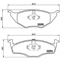 Brembo Bremsbelagsatz, Scheibenbremse p85055 für SKODA