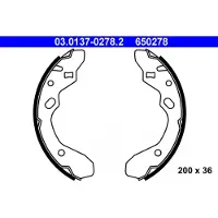 Ate Bremsbackensatz 03013702782 für MAZDA