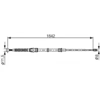 Bosch Seilzug, Feststellbremse 1 987 482 267 für VW