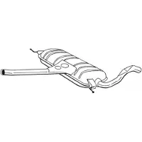 Bosal Mittelschalldämpfer 283243 für VW