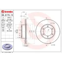 Brembo Bremsscheibe 09517314 289mm 20mm für TOYOTA VW