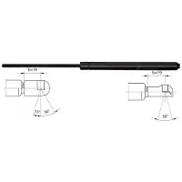 METZGER 2110268 Gasfeder Heckklappendämpfer für OPEL VECTRA B Caravan (31) 567mm