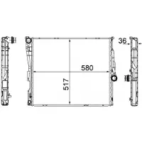 MAHLE ORIGINAL Kühler, Motorkühlung cr1393000s für BMW