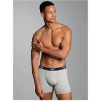 Trigema Boxer "Bequeme Pants mit Webgummibund", Herren, Gr. S, 1 Stk., grau (grau, melange), 95% Baumwolle, 5% Elastan, Unterhosen Boxer