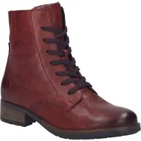 Josef seibel Stiefelette "Kate 17, bordeaux", Damen, Gr. 40, rot (bordeaux), Obermaterial: 100% Rindsleder Leather cow., Schuhe Stiefelette