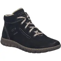 Josef seibel Stiefelette "Steffi 53, schwarz-kombi", Damen, Gr. 37, schwarz (schwarz, kombi), Obermaterial: 100% Rindsleder Leather cow., Schuhe Stiefelette