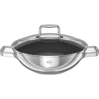 Rösle Wok MOMENTS ø 28 cm, mit Antihaftvers.(PTFE), (Teflon Platinum Plus), 435244