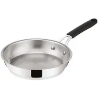 Lagostina Tempra Stahl Pfanne Ø 24 cm aus Edelstahl 18/10, Induktionspfanne