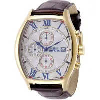 Invicta Specialty 49840 Herrenuhr - Quarzwerk - Edelstahl mit silbernem Zifferblatt - 43 mm - Mit zusätzlichen Armbändern