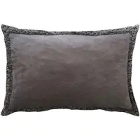Apelt Dekokissen "Montana", grau (anthrazit, unifarben), B:40cm H:5cm L:60cm, Polyester, Dekokissen_Sitzkissen_Kissenhüllen, Dekokissen