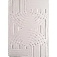 Ayyildiz Teppiche Teppich TEPPICHE "POMPEI 1611, auch als Läufer", beige (creme), B:200cm H:12mm L:290cm, Microfaser, Teppiche, Teppich, weiche pflegeleichte Oberfläche, Hoch-Tief-Struktur, Kurzflor