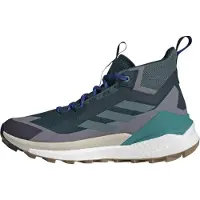 Adidas Wanderschuh TERREX "FREE HIKER 2.0 GORE-TEX", Herren, Gr. 42, grün (aurora ivy, preloved teal, grau three), Synthetik, Textil, Schuhe Wanderschuh, wasserdicht dank Gore-Tex Membrane