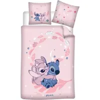 Disney LILO & STITCH - Parure de lit 140x200cm 65x65cm - Stitch & Angel
