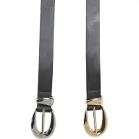 Urban Classics Chunky Buckle Loop Synthetic Leather Gürtel 2 Einheiten